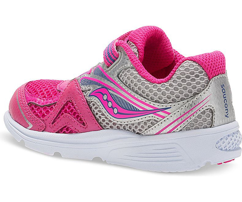 Saucony Ride 9 Toddler Running Shoes - Lightweight Pink Sneakers for Kids, Girls & Boys - Perfect for School, Playground & Daily Activities