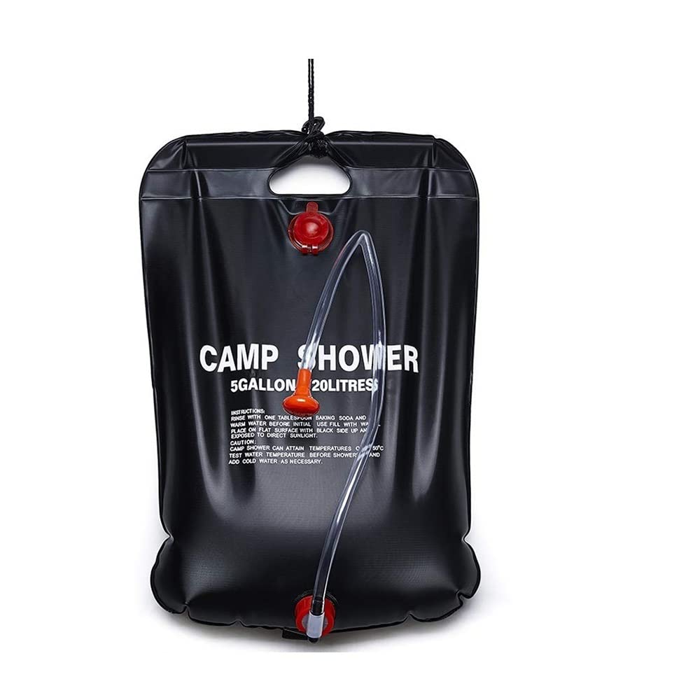 XinQt 10L/20L/40L Portable Solar Water Heater Bag - Outdoor Camping Shower, Picnic & Travel Essential - Lightweight & Durable for Hiking, Beach & Emergency Use (Auburn)