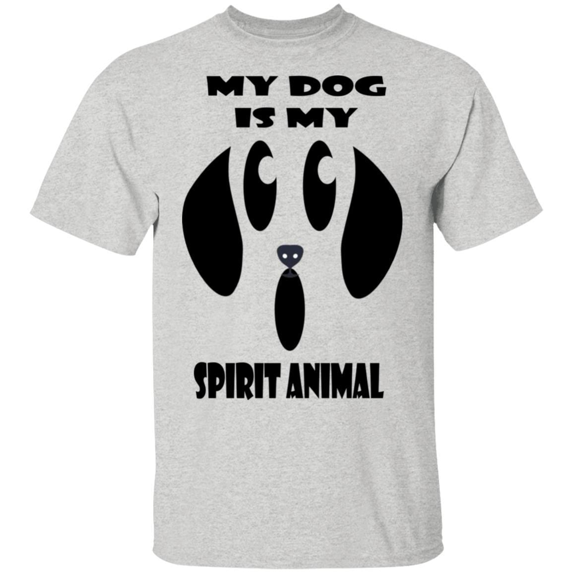My Dog Is My Spirit Animal Halloween T-Shirt - Funny Pet Lover Cotton Tee for Women & Men - Perfect for Halloween Costumes & Dog Owner Gifts