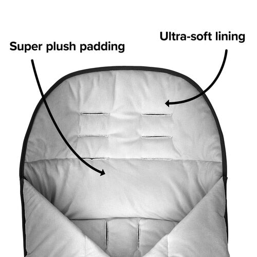 Diono All-Weather Stroller Footmuff - Warm & Waterproof Baby Stroller Cover for Winter - Perfect for Snow, Rain & Cold Weather Outings
