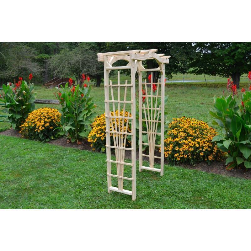 Amish Handcrafted Pine Cranbrook Arbor - Solid Wood Outdoor Garden Bench for Patio, Backyard & Porch Relaxation