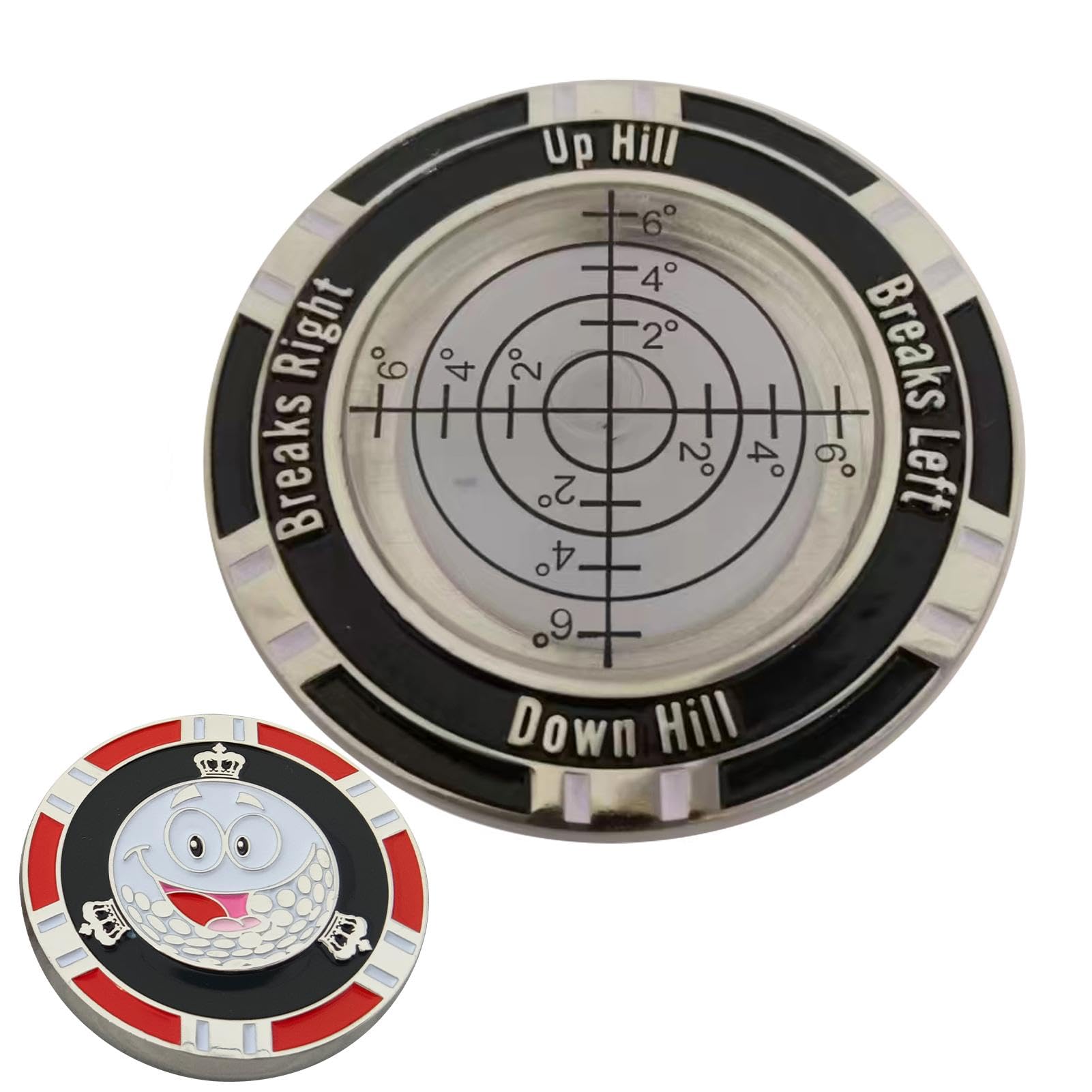 GEUGECY Golf Green Reader & Ball Marker - Professional Golf Green Reading Tool with Clear Markings, Compact & Easy to Use for Accurate Putting on Greens | Perfect for Practice, Tournaments & Improving Your Golf Game