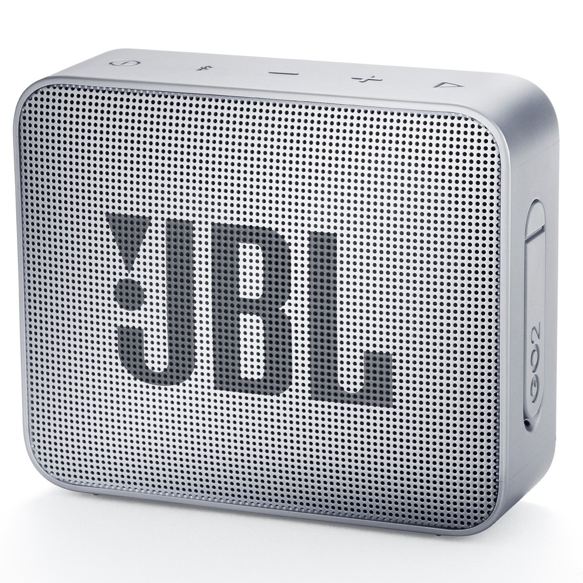 JBL GO2 Waterproof Ultra Portable Bluetooth Speaker - Wireless Mini Speaker with 5 Hours Playtime, IPX7 Waterproof, Built-in Mic for Calls - Perfect for Travel, Beach, Pool & Outdoor Adventures (Gray)