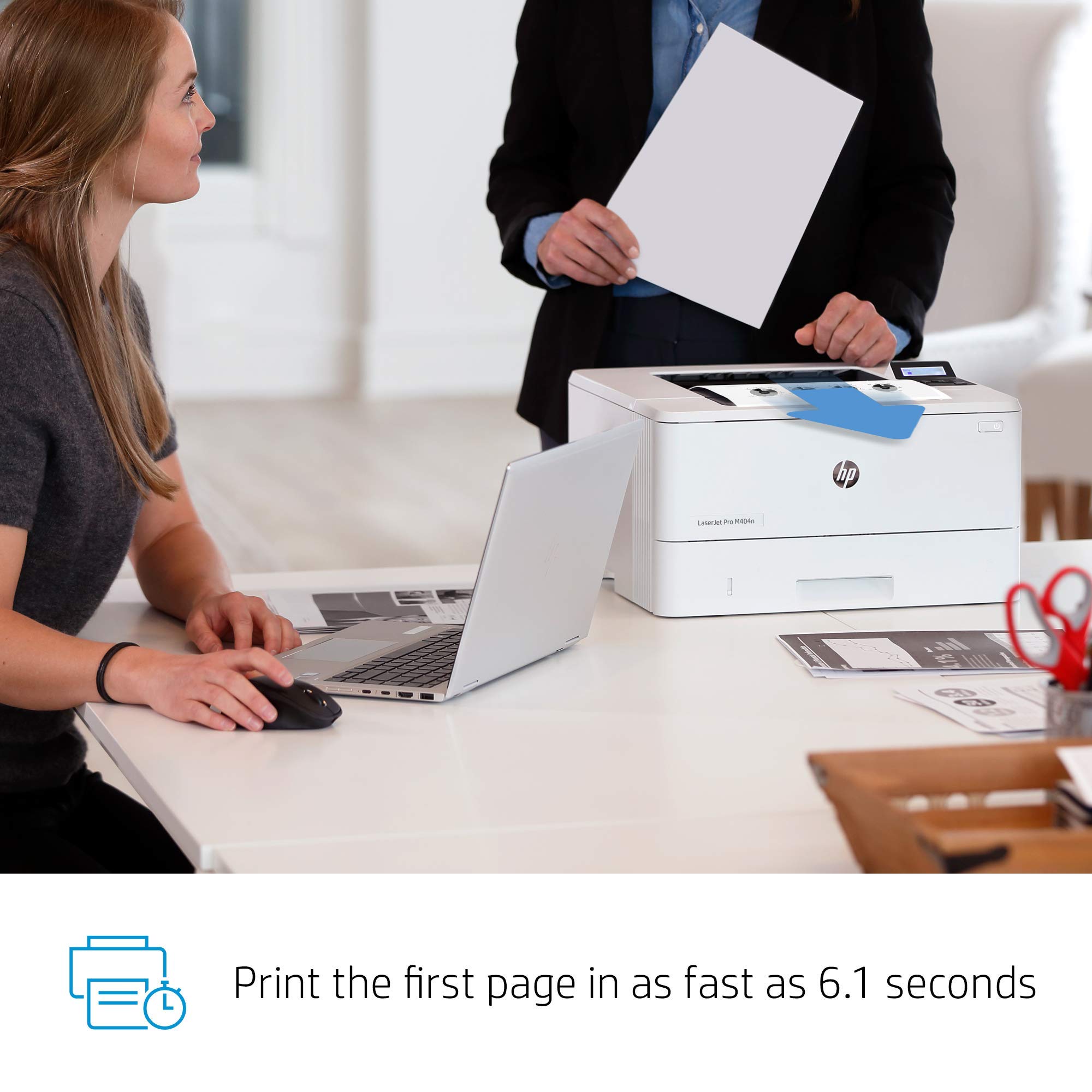 Refurbished HP LaserJet Pro M404n Monochrome Laser Printer - Fast & Reliable Office Printing | Ideal for Home Office, Small Business & High-Volume Documents