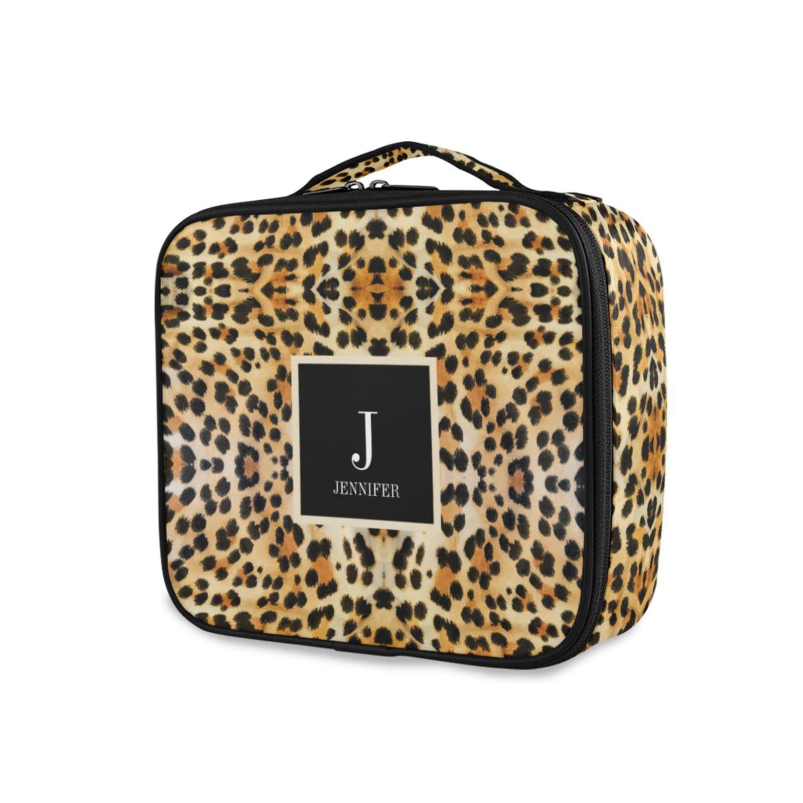 Custom Makeup Bag with Adjustable Dividers - Portable Cosmetic Organizer for Women | Travel & Daily Use