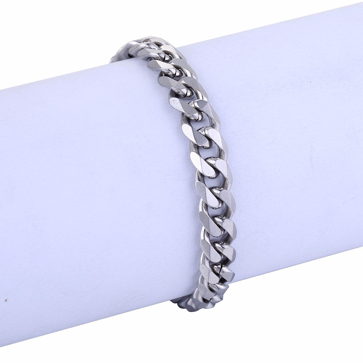 Trendy 7mm Stainless Steel Curb Cuban Link Chain Bracelet for Men & Women - Gold, Silver, Black - Adjustable 7-11 Inch - Perfect for Layering, Gifting & Everyday Wear