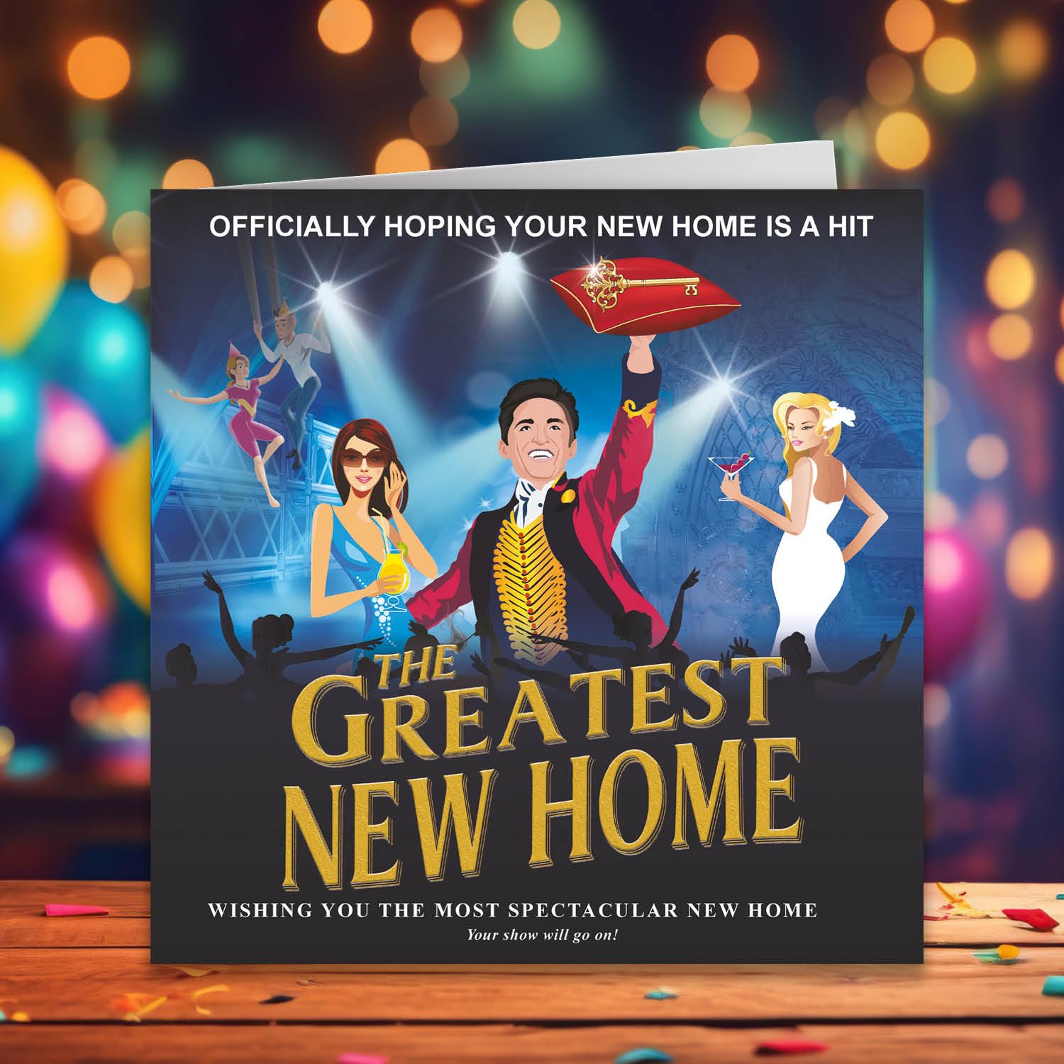 Funny Housewarming Card - Cult Kitty The Greatest New Home Greeting Card - Perfect for Friends, Family, Son or Daughter - Ideal for New Home Celebrations & Warm Wishes
