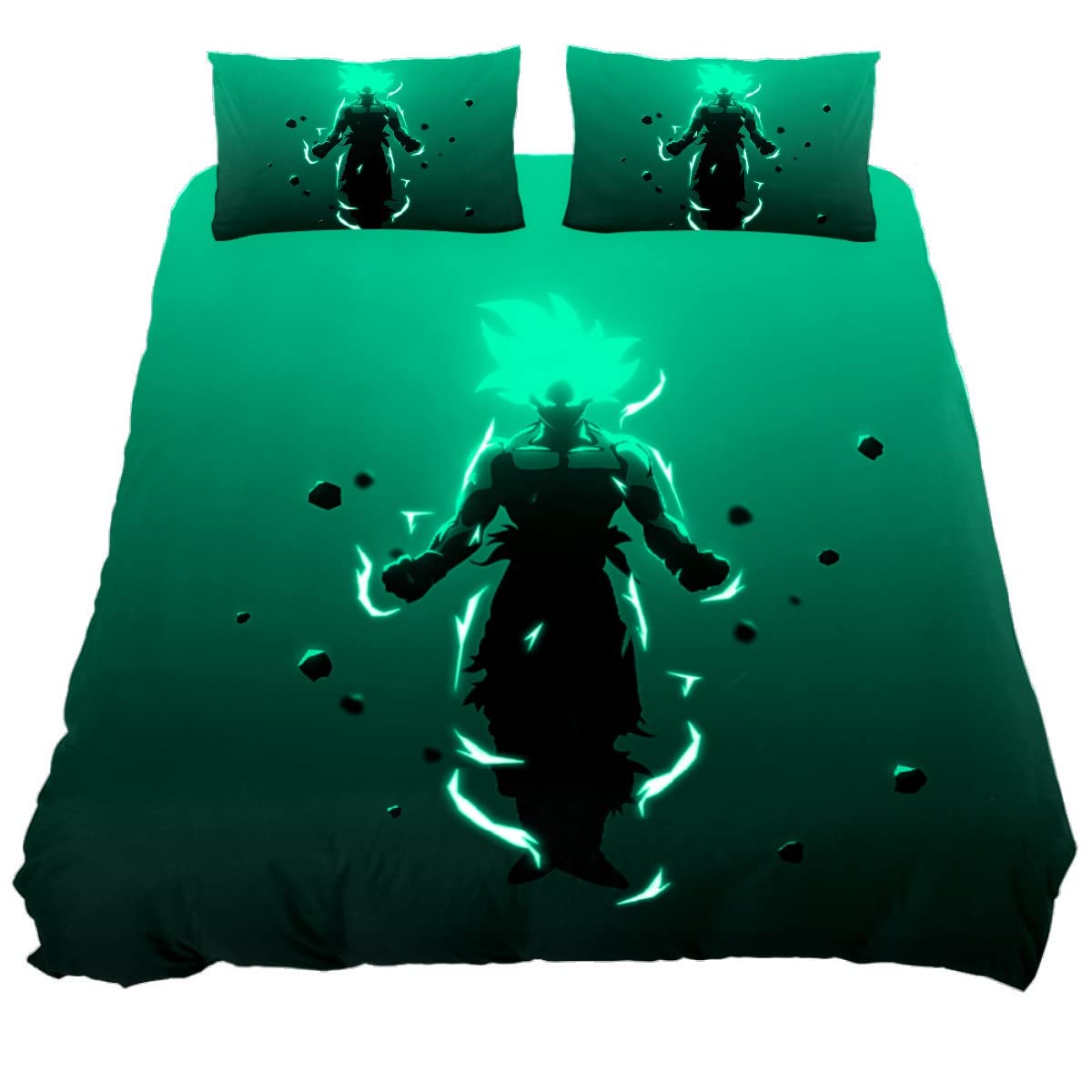HULKBIDBV 3D Digital Print Orangutan & Unicorn Duvet Cover Set for Kids - Cartoon Bedding for Girls & Boys - Soft & Comfortable for Nursery, Bedroom, or Sleepovers