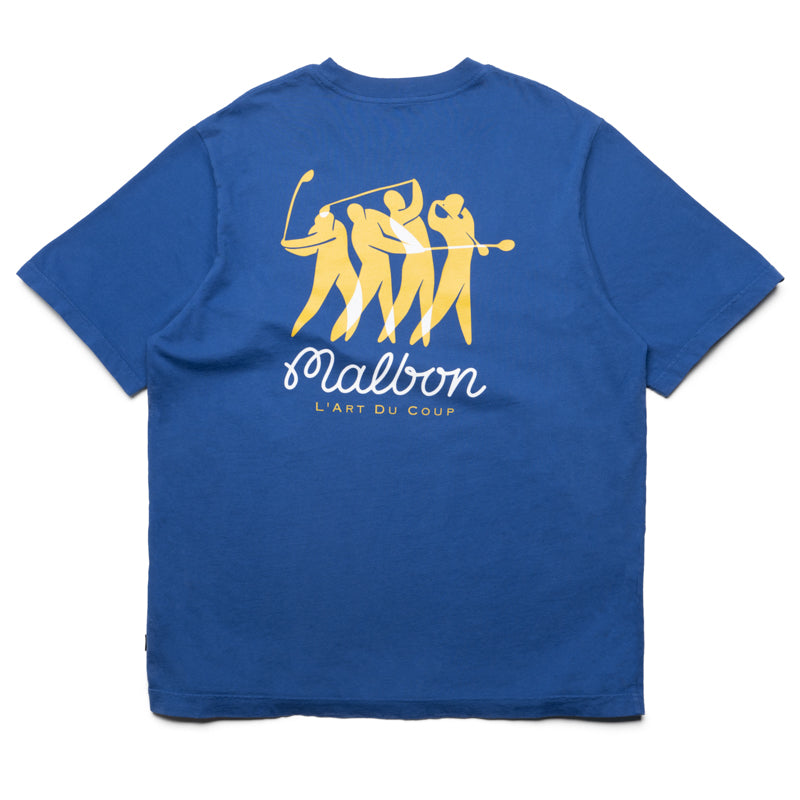 Malbon Golf Matisse Tee - Premium Cotton Golf Shirt for Men & Women - Comfortable & Stylish Blue Polo - Perfect for Golf Courses, Casual Wear & Outdoor Activities
