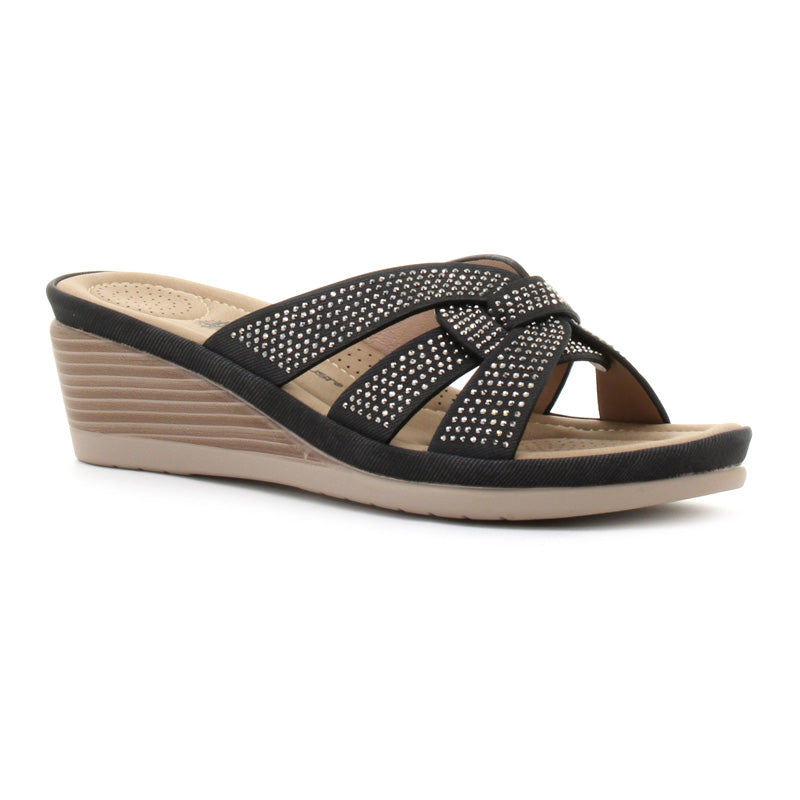 Women's Comfortable Magenta Wedge Sandals for Summer - Casual Beach Walking, Outdoor Parties & Vacation Outfits