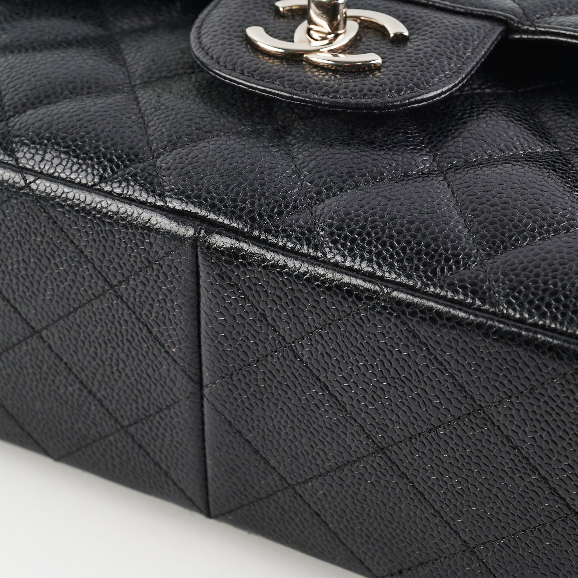 Chanel Jumbo Classic Double Flap Bag in Black Caviar Leather - Luxury Designer Handbag for Women, Perfect for Parties, Work & Everyday Use