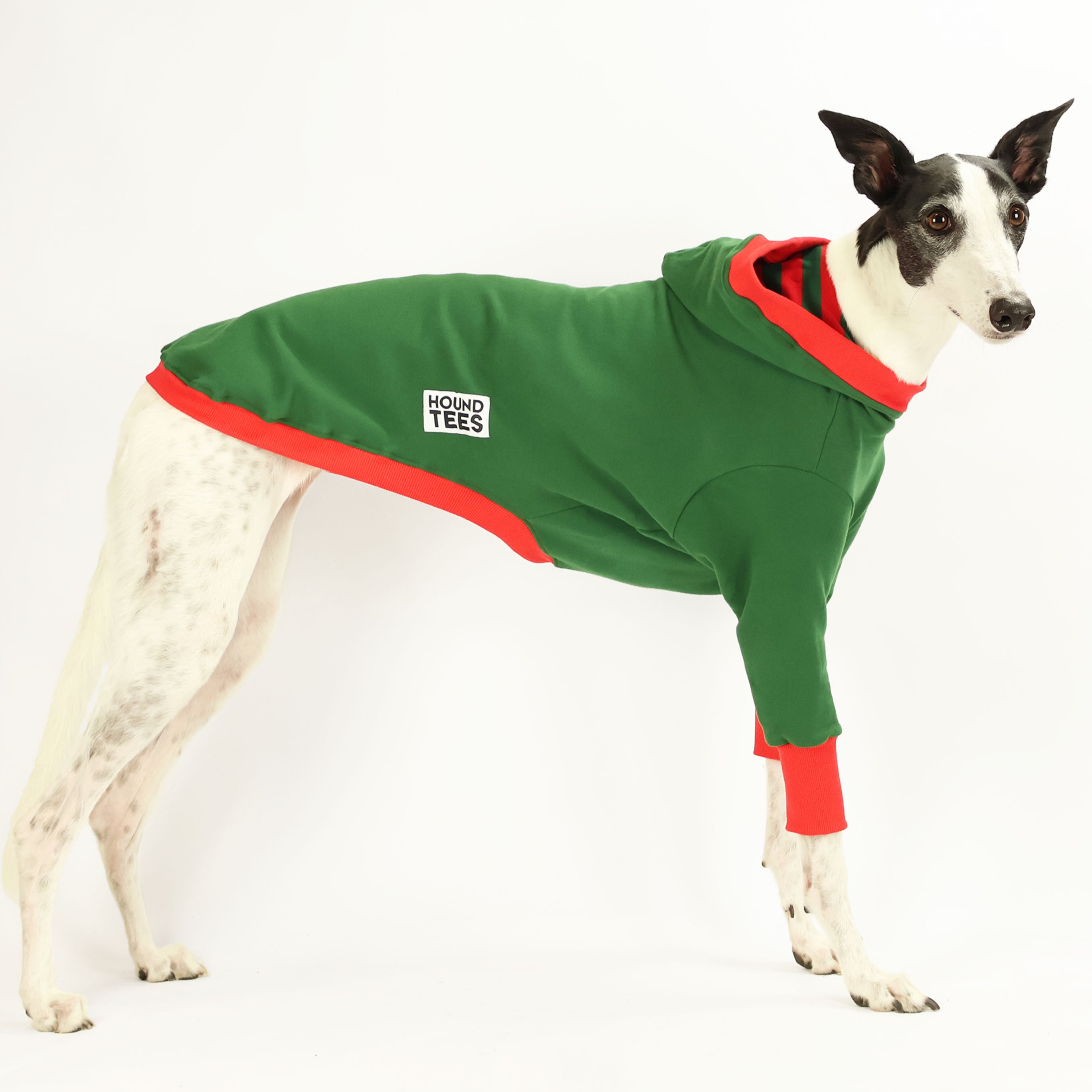 Morty Greyhound Hoodie - Soft & Comfortable Dog Hooded Sweatshirt for Small & Medium Breeds | Perfect for Outdoor Walks, Pet Photos & Cozy Home Wear
