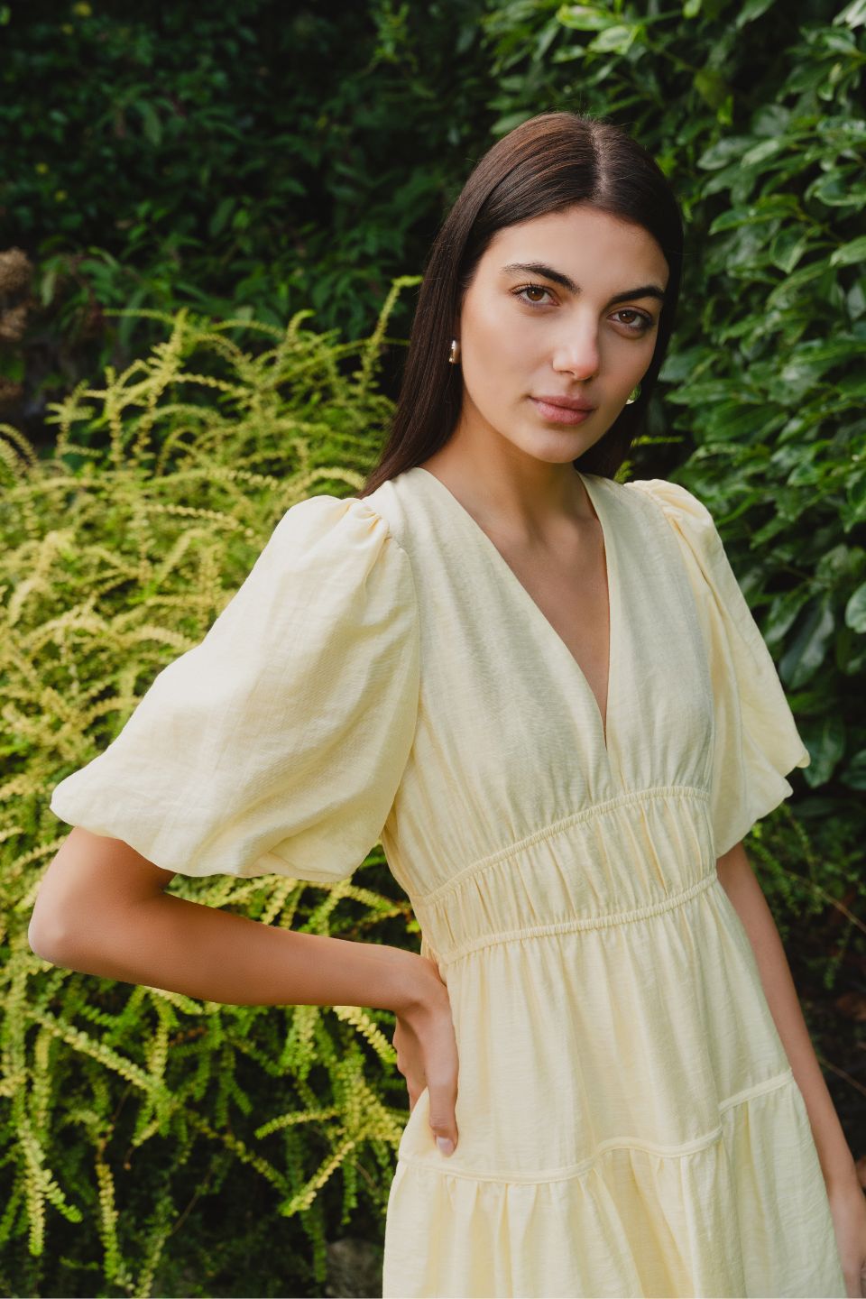 Stylish Axel Butter Puff Sleeve Bow Back Mini Dress for Women | Flirty Party & Date Night Outfit | Perfect for Cocktail Dresses, Summer Weddings & Special Occasions