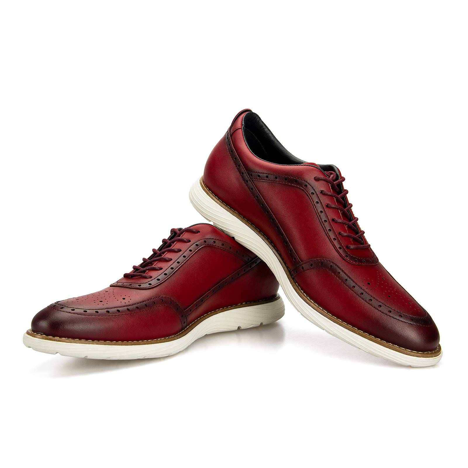 Meijiana Men's Oxford Dress Shoes - Lightweight Lace-Up Formal Shoes for Business & Wedding - Comfortable Office & Party Footwear