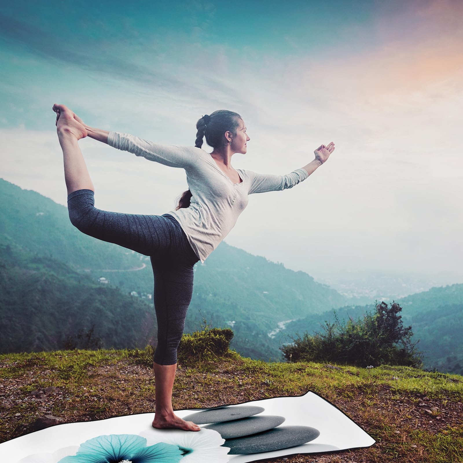 QiyI Non-Slip Microfiber Yoga Towel with Travel Bag - 70