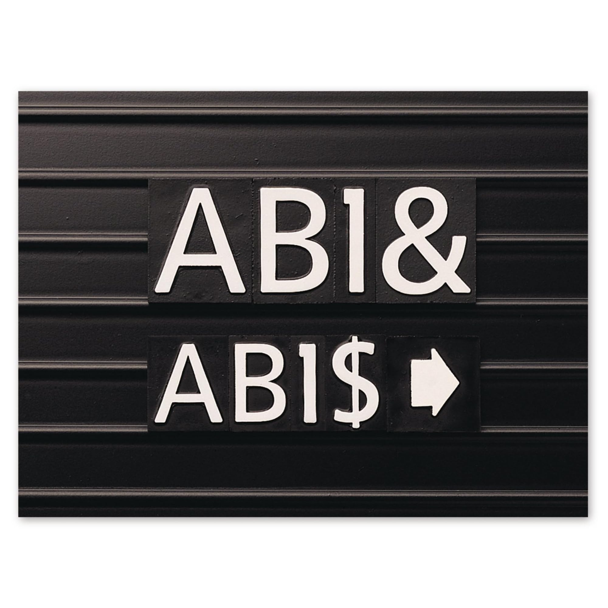 Magnetic Letter Board Letters - 1 Inch White Helvetica Font Quartet Characters (128 per Set) for Office, Classroom, Home Decor & Message Boards