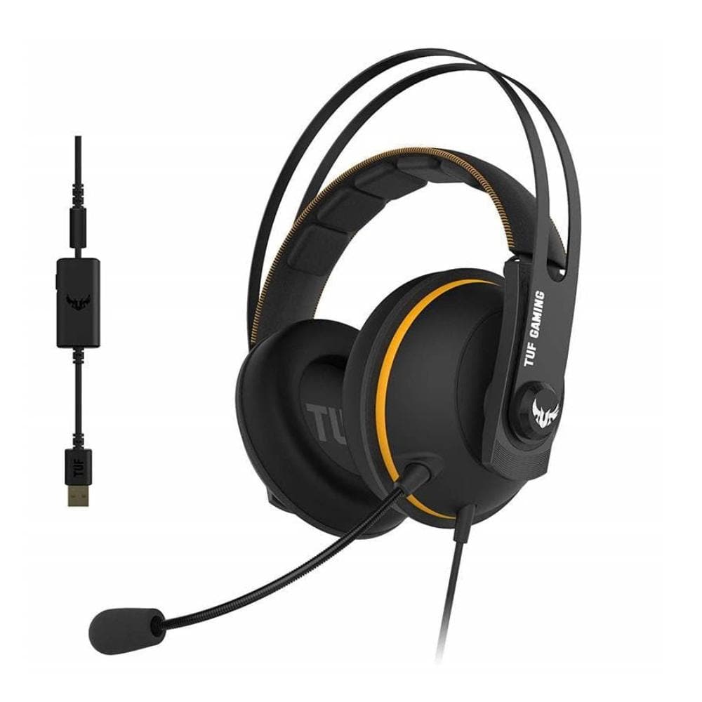 ASUS TUF Gaming H7 7.1 Surround Sound Wired Gaming Headset with Microphone - Noise Cancelling, Durable Design for PC, PS4, Xbox - Perfect for FPS, MOBA & Battle Royale Games (2-Year Warranty)