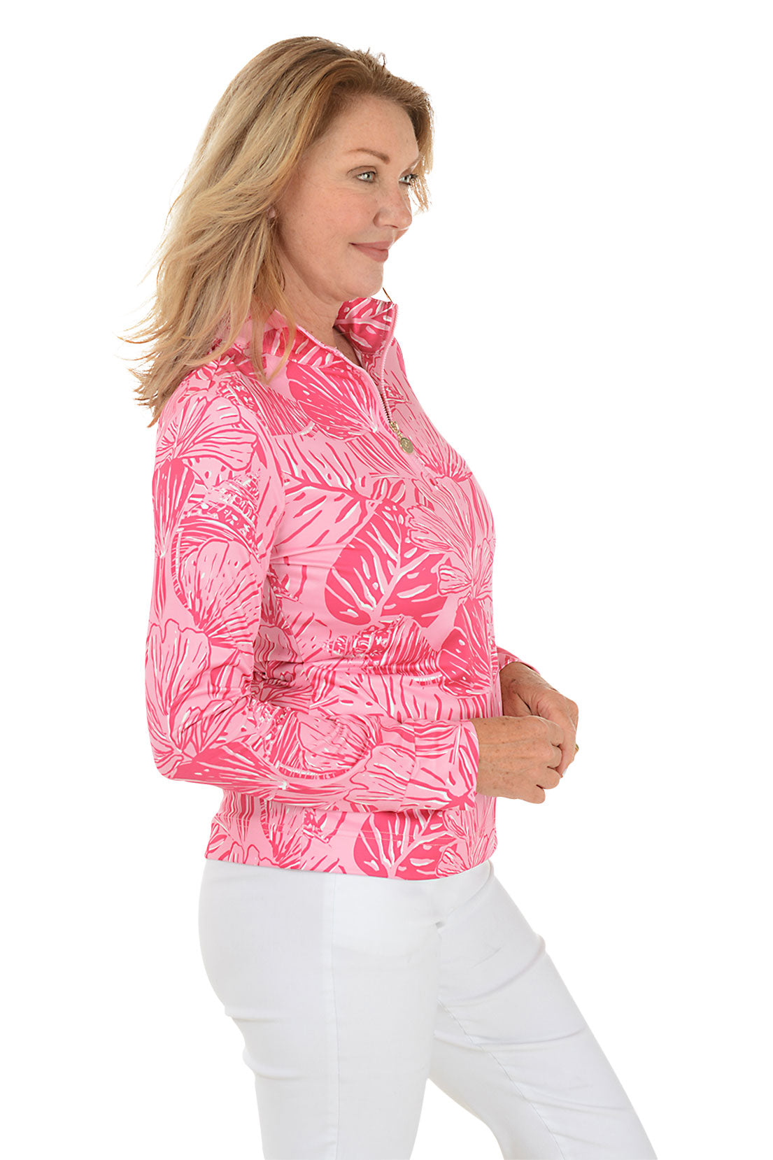 UPF 50+ Sun Protection Mock Neck Shirt for Men & Women - Lightweight & Breathable for Outdoor Activities, Hiking, and Beach Wear