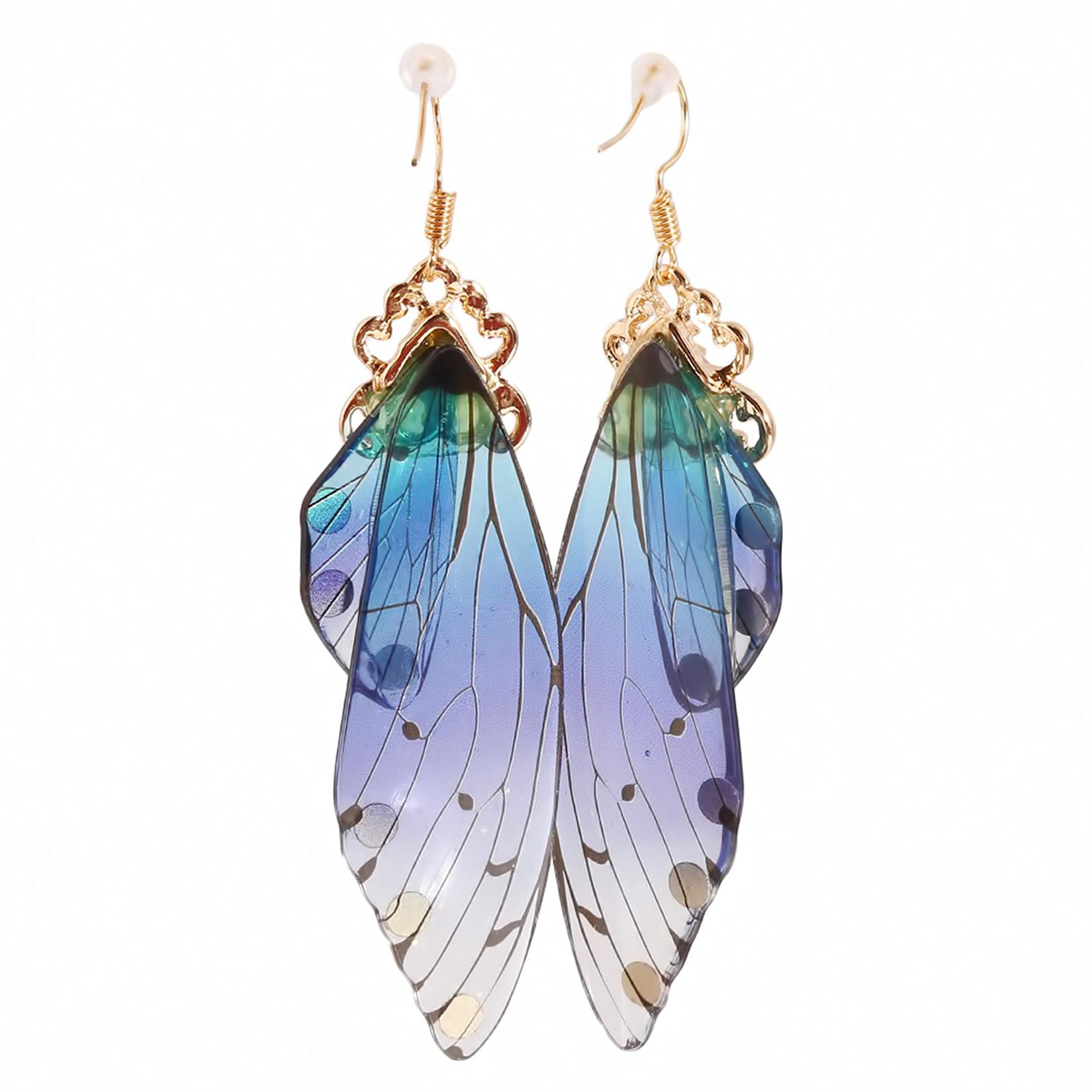 Butterfly Dangle Earrings for Women - Elegant Butterfly Wing Hook Drop Earrings for Summer, Wedding, Birthday Party | Perfect Gift for Her, Jewelry for Everyday Wear & Special Occasions