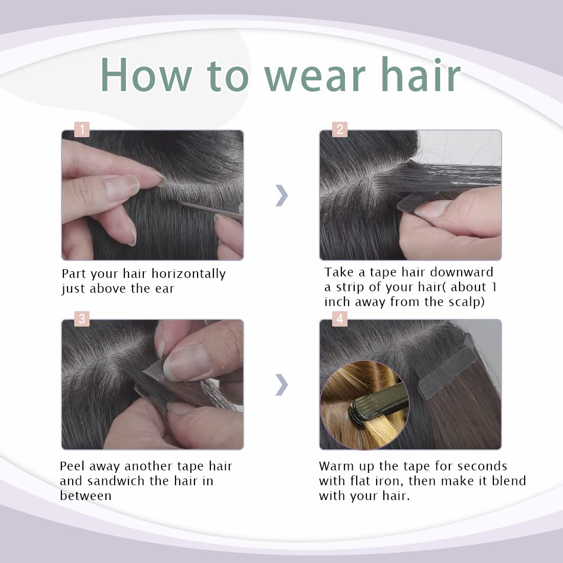 Premium Remy Human Hair Tape-in Extensions - 20Pcs 20 Inch Jet Black (#01) Double Sided Invisible Skin Weft for Seamless Blending | Salon Quality Glue-Free Hair Extensions for Volume & Length | Perfect for Daily Wear, Special Occasions & Styling