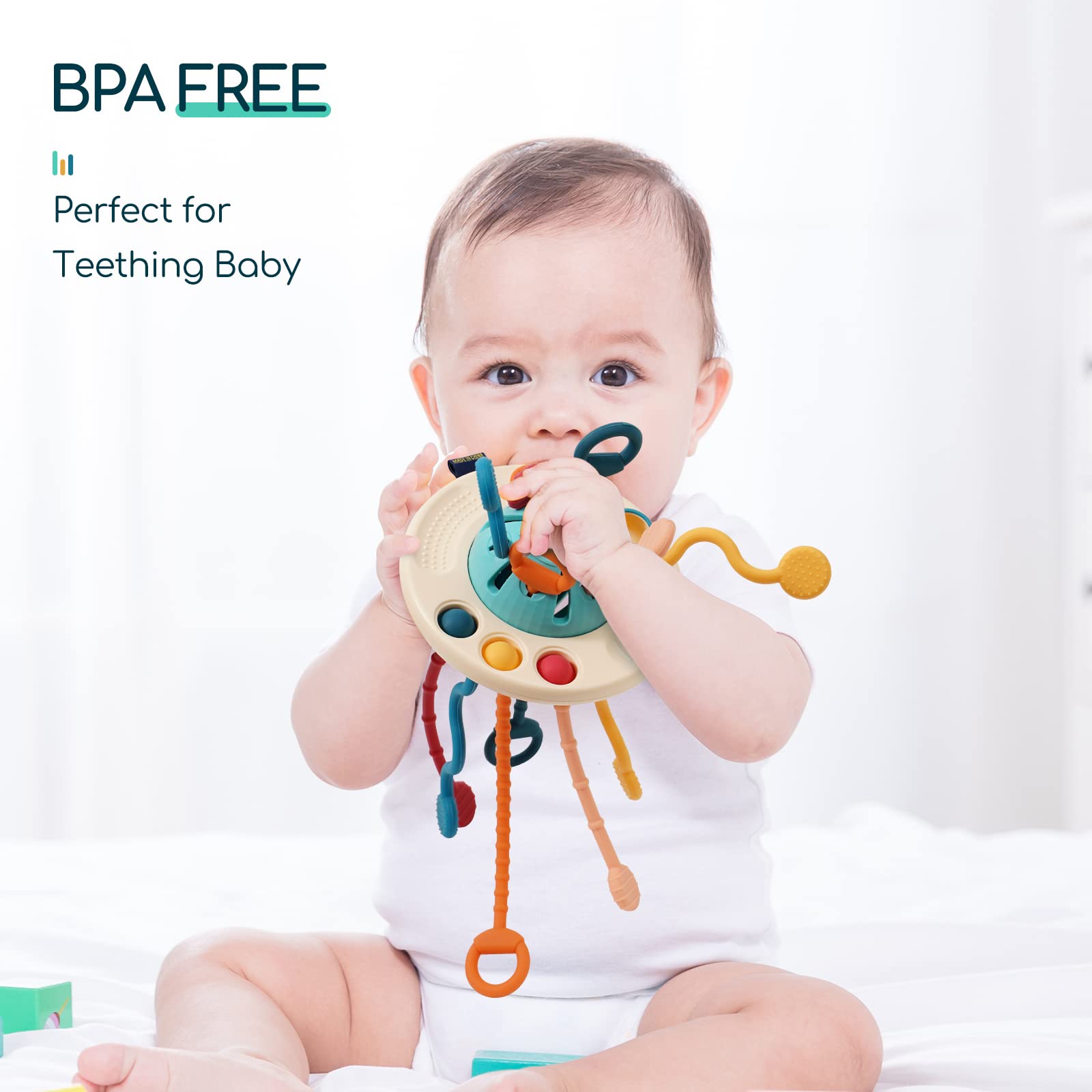 Montessori Toys for 1 Year Old - Sensory Travel Toys for Babies 6-12 Months | Perfect for Airplane & Fine Motor Skills Development