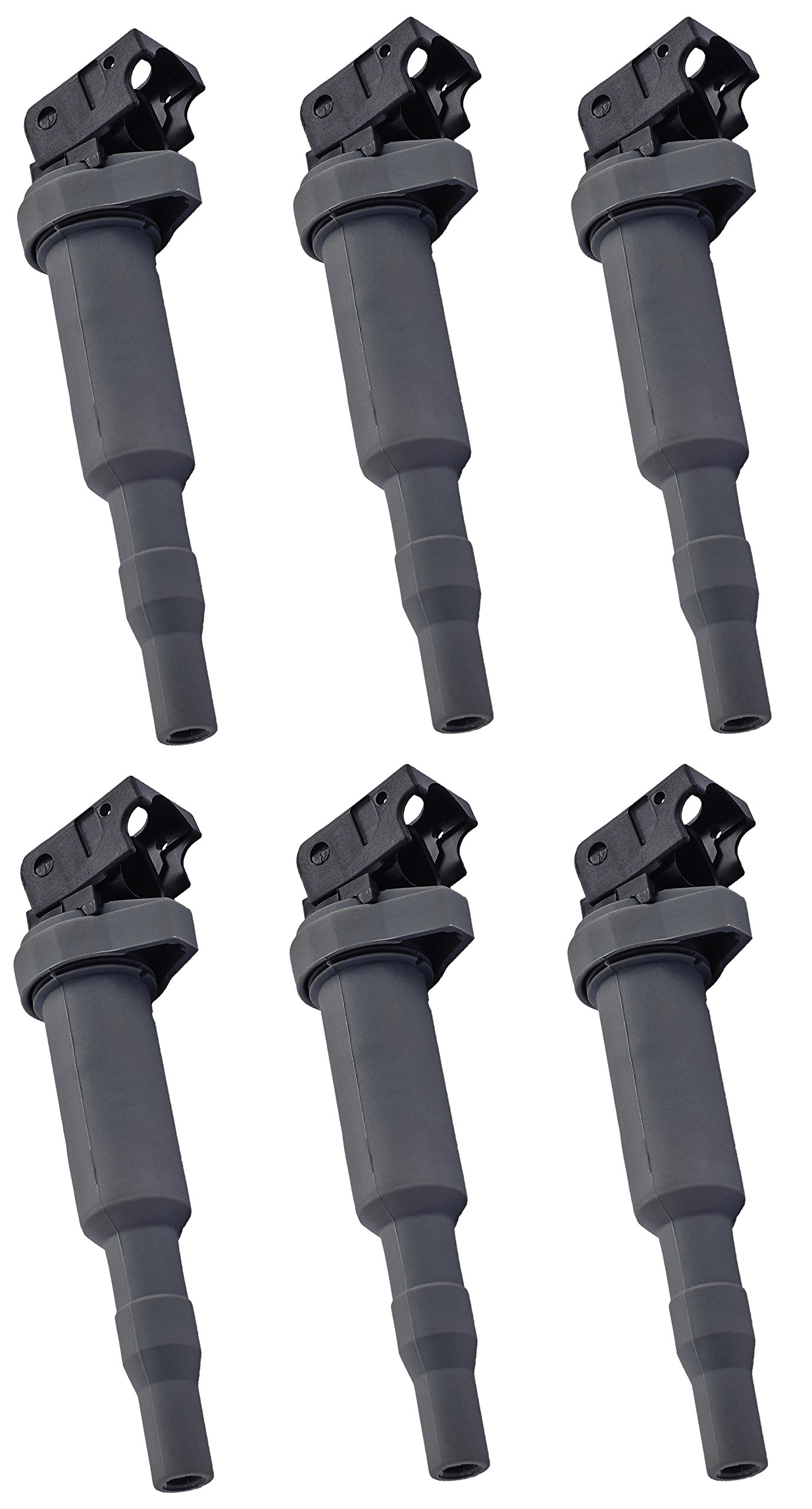 6 Pack Ignition Coil Set Compatible with BMW L6 3.0L Engine - Replacement for C1641 UF-570 - Perfect for BMW 3 Series, 5 Series & X5 Engine Maintenance & Performance Upgrade