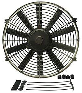 Derale 16914 High-Performance Straight Blade Electric Cooling Fan - Universal Fit for Cars, Trucks & SUVs - Perfect for Engine Cooling & Overheating Prevention