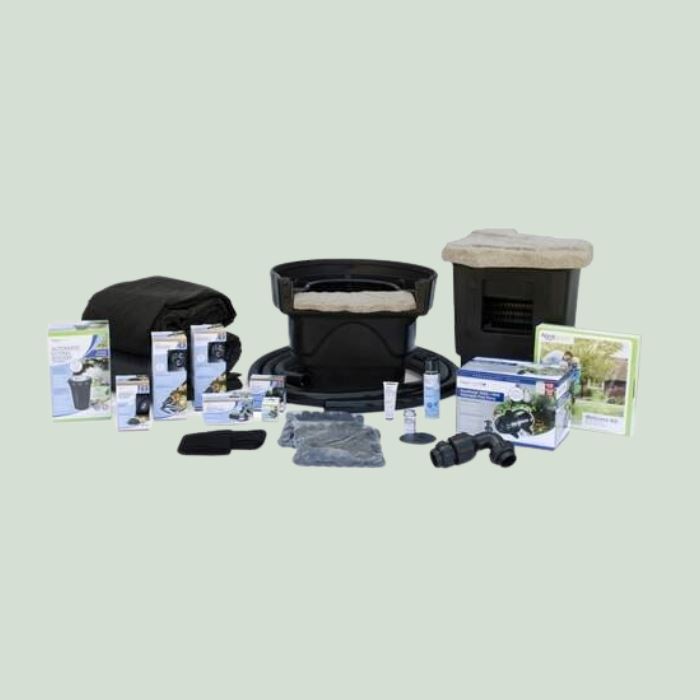 Aquascape Medium Pond Kit 11' x 16' with AquaSurge PRO 2000-4000 Adjustable Flow Pump for Backyard Water Gardens & Outdoor Landscaping