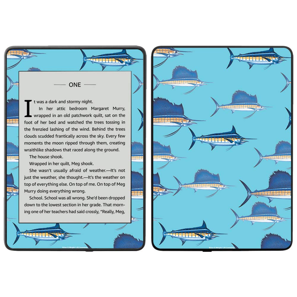MightySkins Vinyl Decal Wrap Cover for Amazon Kindle Paperwhite 2018 (10th Gen) - Billfish Stripes Design | Waterproof Protective Skin | Durable & Easy to Apply | Made in USA | Perfect for Travel, Reading & Outdoor Use