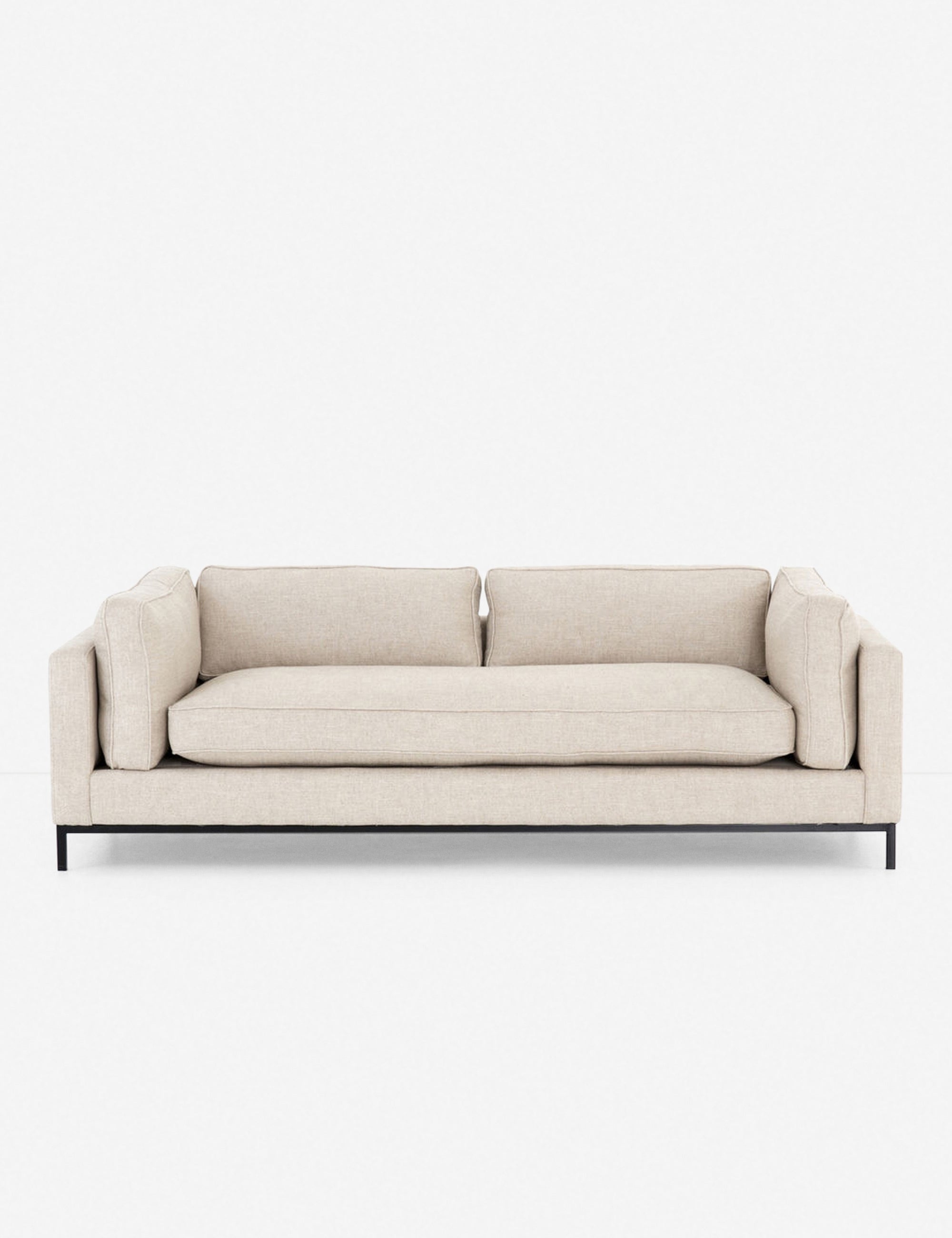 Comfortable and Stylish Cami Sofa - Perfect for Living Room, Bedroom, or Office - Soft Fabric Upholstered Modern Loveseat for Small Spaces
