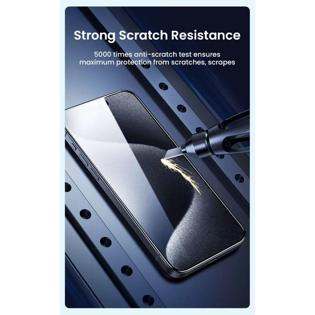 iPhone 15 Pro Tempered Glass Screen Protector [9H Hardness][2 Pack] - Anti-Scratch, Anti-Fingerprint, HD Clear for Ultimate Protection - Perfect for Work, Travel & Everyday Use
