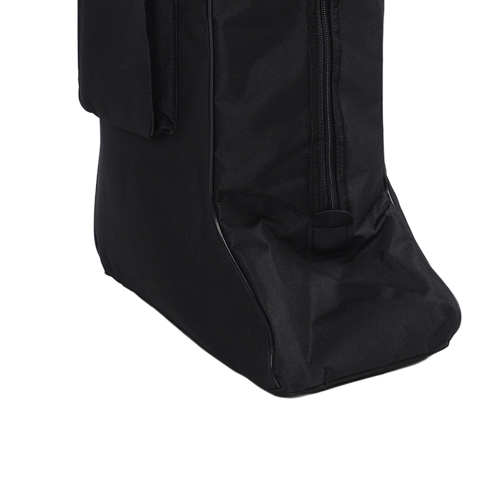 Portable Dust Proof Storage Bags for Tall Boots - Waterproof Oxford Cloth & Leather Zippered Shoe Organizers with Handle - Perfect for Cowboy Boots, Snow Boots, Riding Boots & Winter Footwear - Ideal for Travel, Storage & Closet Organization (Black)