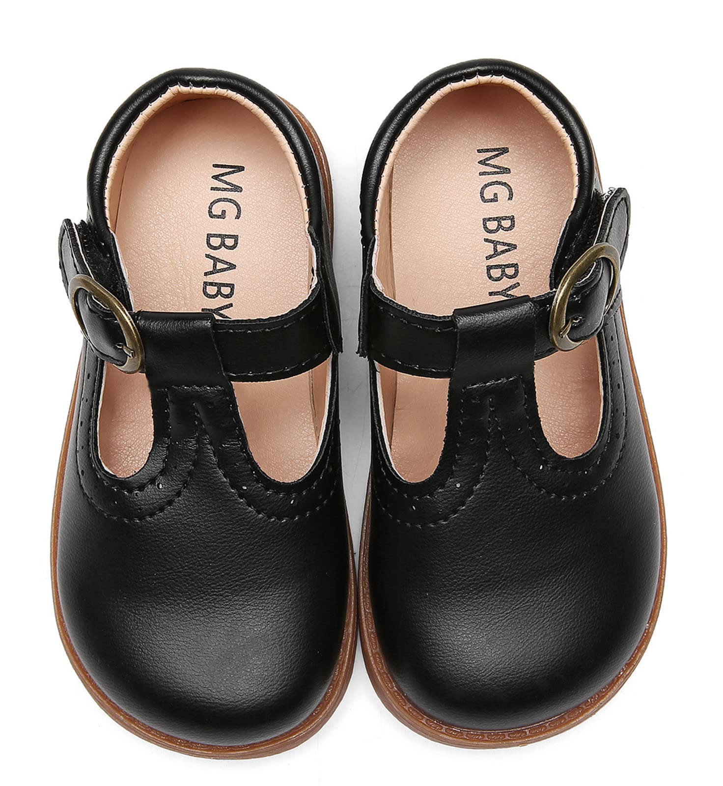 DADAWEN Girls Mary Jane Shoes - Classic School Uniform Flats for Dress & Everyday Wear - Perfect for School, Church, and Special Occasions