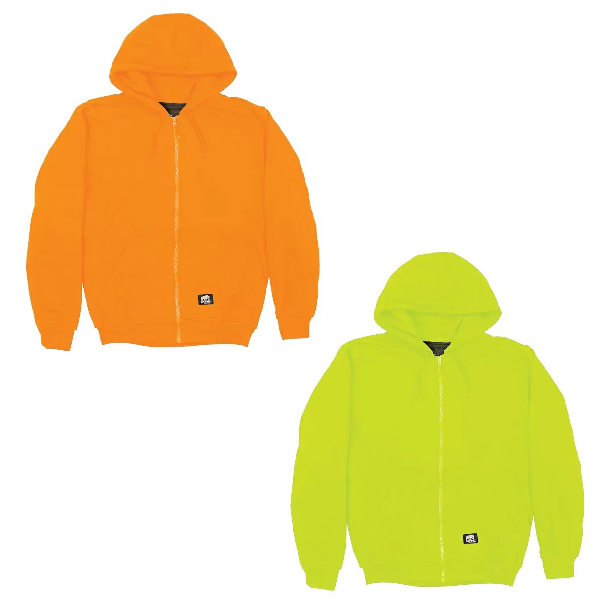 Berne® Heritage Hi-Vis Thermal Lined Hooded Sweatshirt - High Visibility Winter Workwear for Construction & Outdoor Safety
