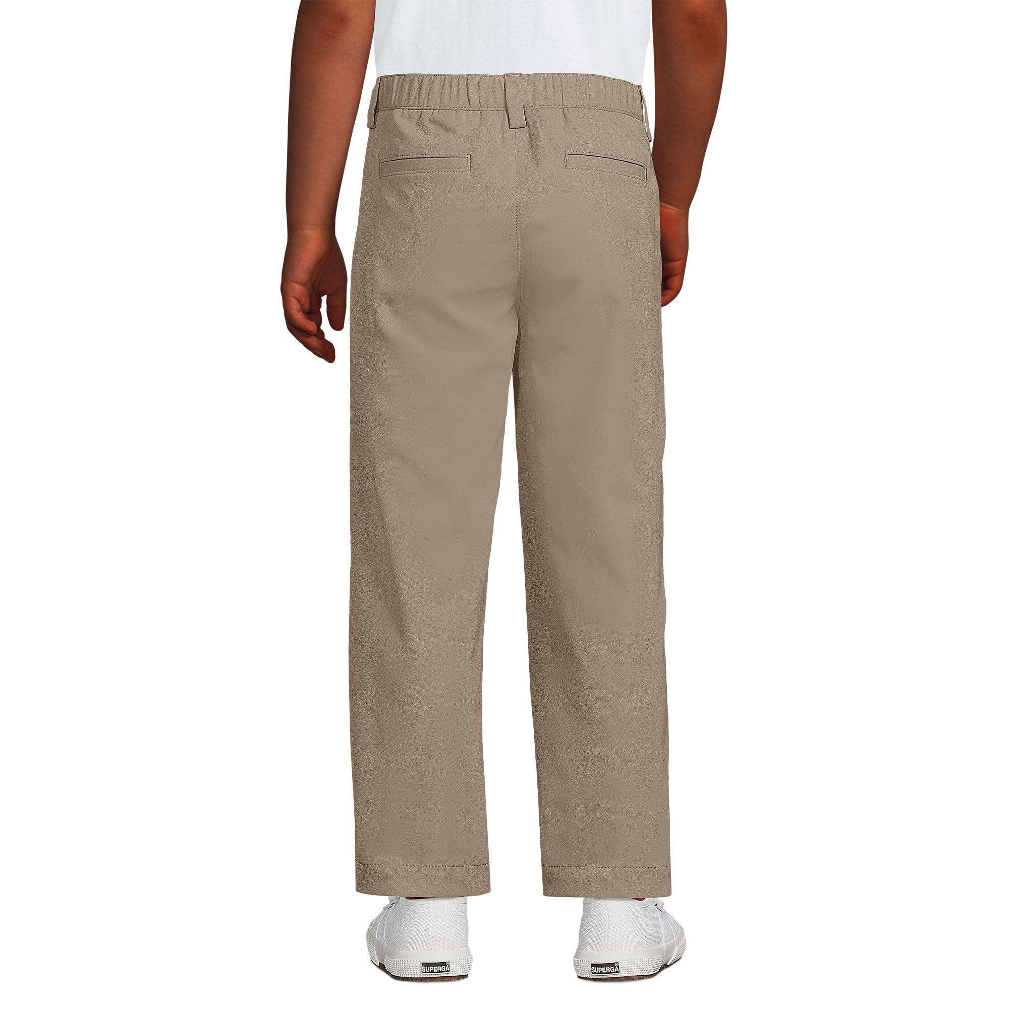 Lands' End Boys Iron Knee Active Chino Pants - Durable Kids' Casual & School Pants for Play, Learning & Everyday Adventures