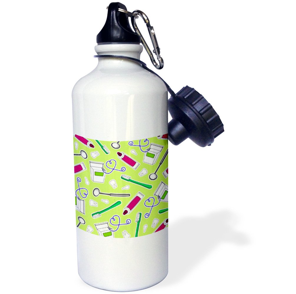 World's Best Dentist Sports Water Bottle - 21 oz Insulated Stainless Steel Bottle with Leakproof Lid - Perfect for Gym, Hiking & Work - Multicolor