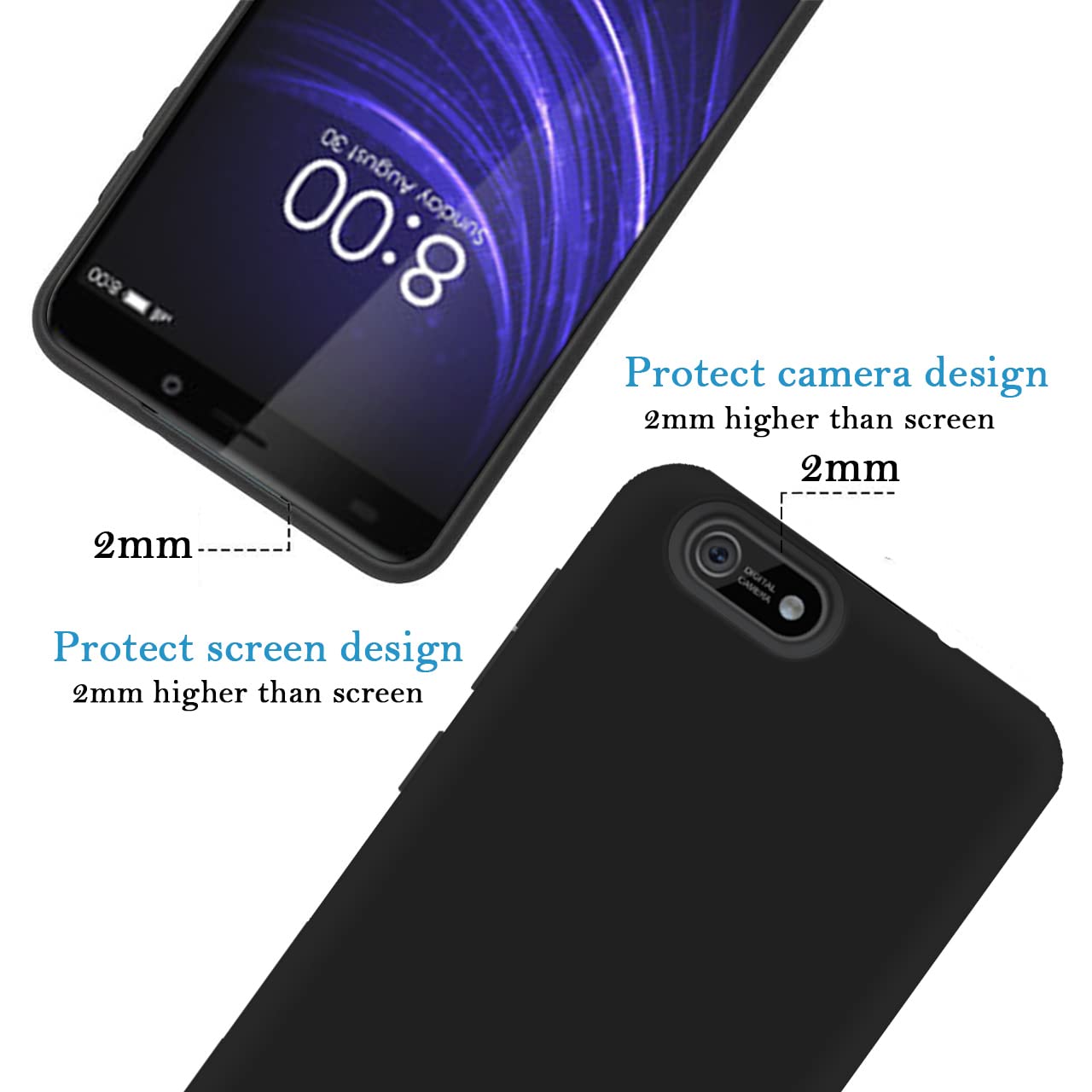 Custom Personalized Photo & Text Name Phone Case for Cloud Mobile Stratus C5 Elite & Stratus C5 - Anti-Scratch Soft TPU Protective Cover (Black) - Perfect Gift for Birthday, Anniversary & Daily Protection