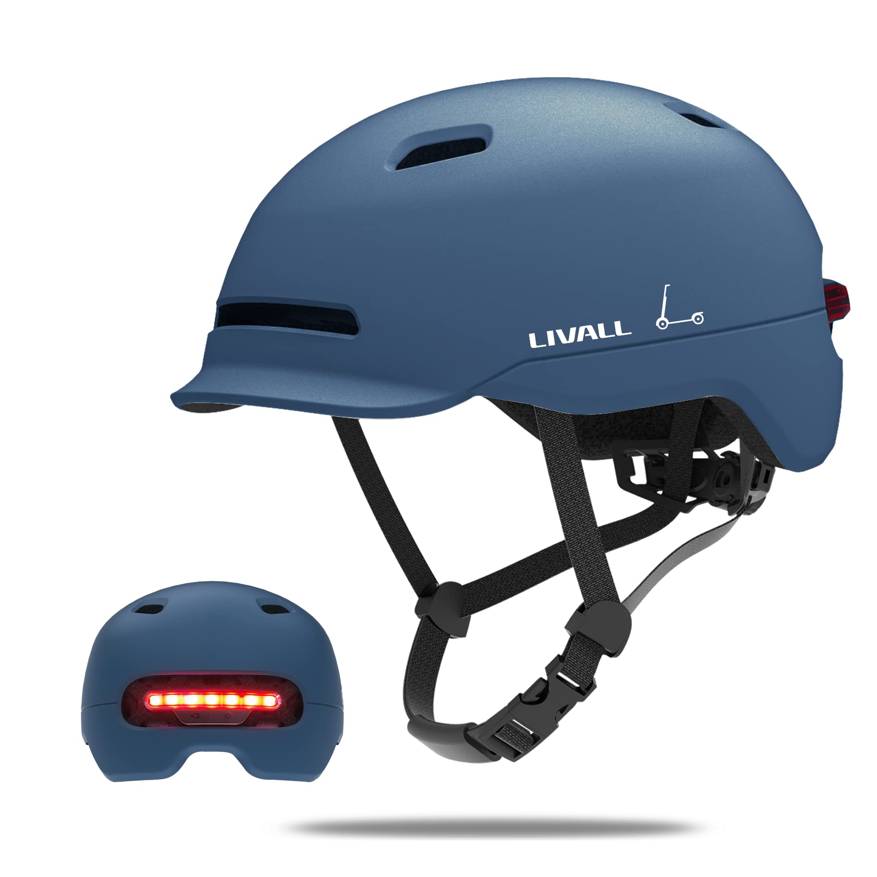 LIVALL C20 Smart Bike Helmet for Adults - Safety Certified for Cycling, Skateboarding & Scooters - Bluetooth Connected with Brake Lights - Ideal for Urban Commuting & Road Biking Accessories - Perfect for Daily Rides, Work Commutes & Outdoor Adventures