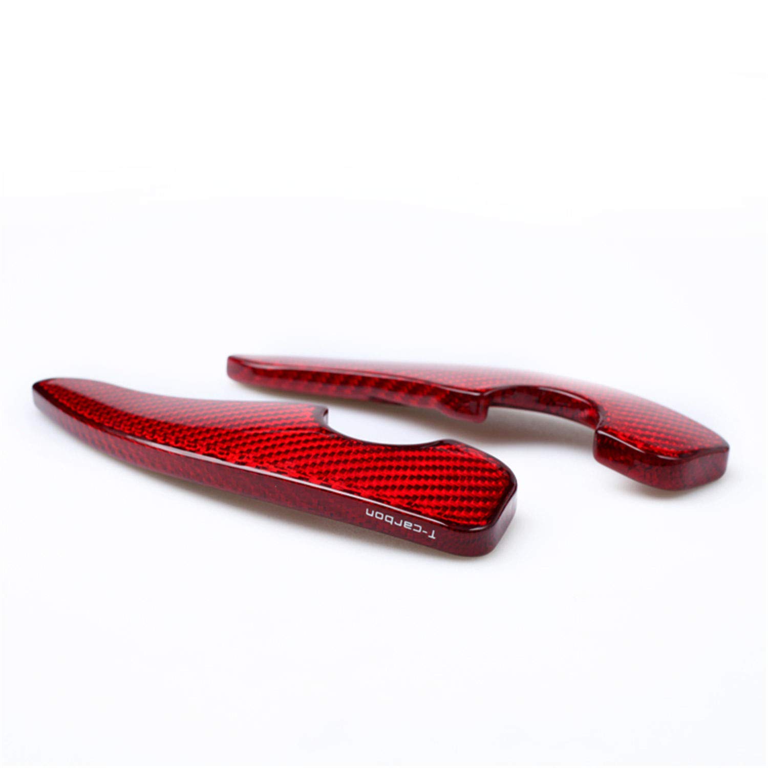 Genuine Pure Carbon Fiber Steering Wheel Paddle Shifters for 2017 Toyota GT86 & Subaru BRZ - Red | High-Performance Racing Upgrade for Track & Street Driving