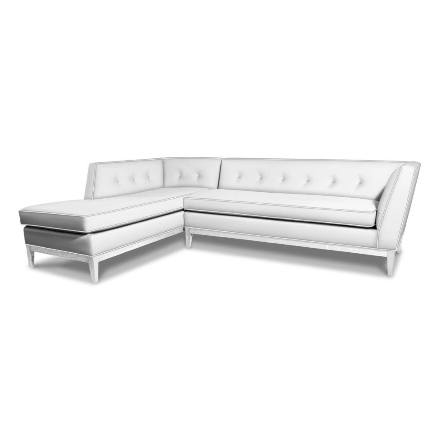 Danner Left Arm Facing Sectional Sofa - Modern L-Shaped Couch for Living Room, Family Room & Home Theater