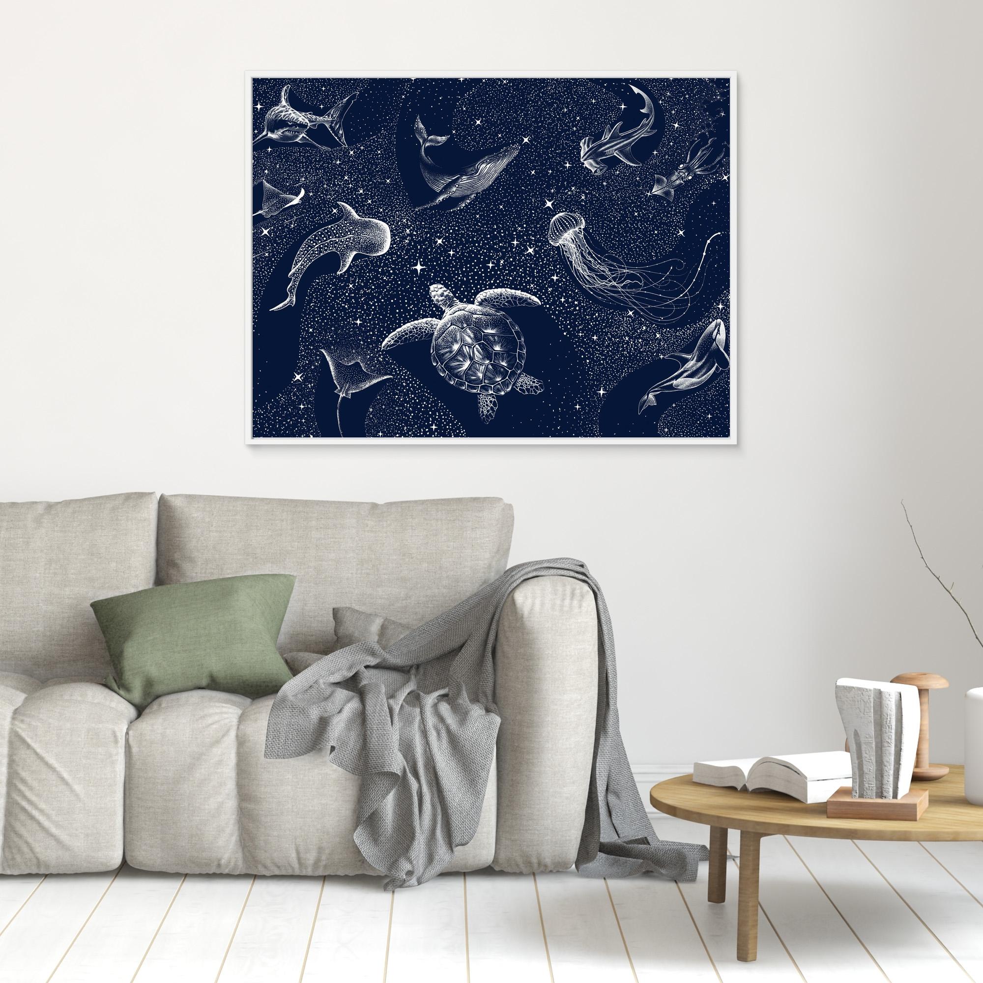 Cosmic Ocean Canvas Print by Alirıza Çakir - Stunning Space Art for Home & Office Decor