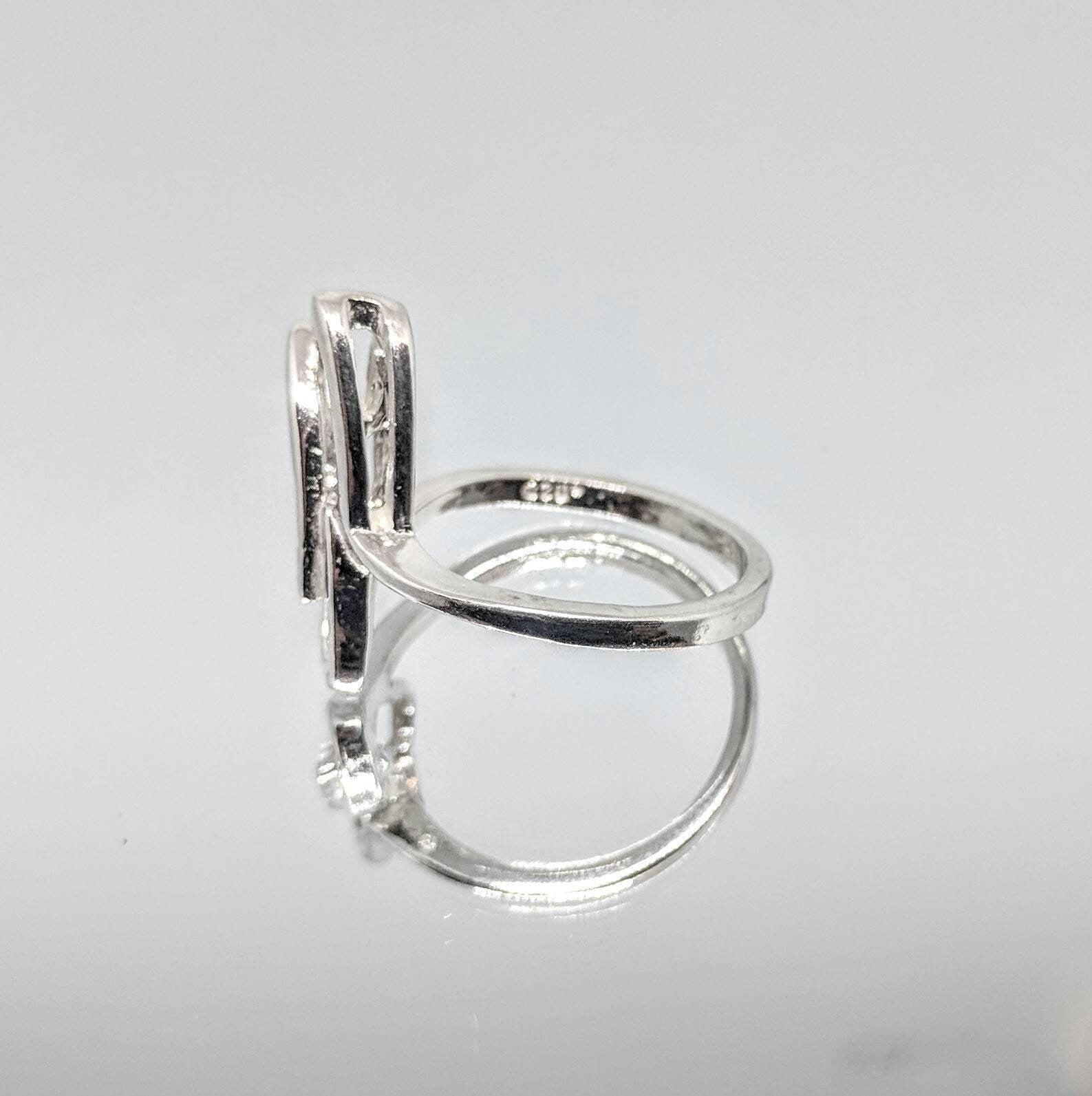 14K Gold or Sterling Silver Freeform Ring Shank Size 7 - DIY Jewelry Making Kit, Fashion Statement Ring for Women (168 032/148 032) | Perfect for Handmade Jewelry, Gift Giving & Special Occasions