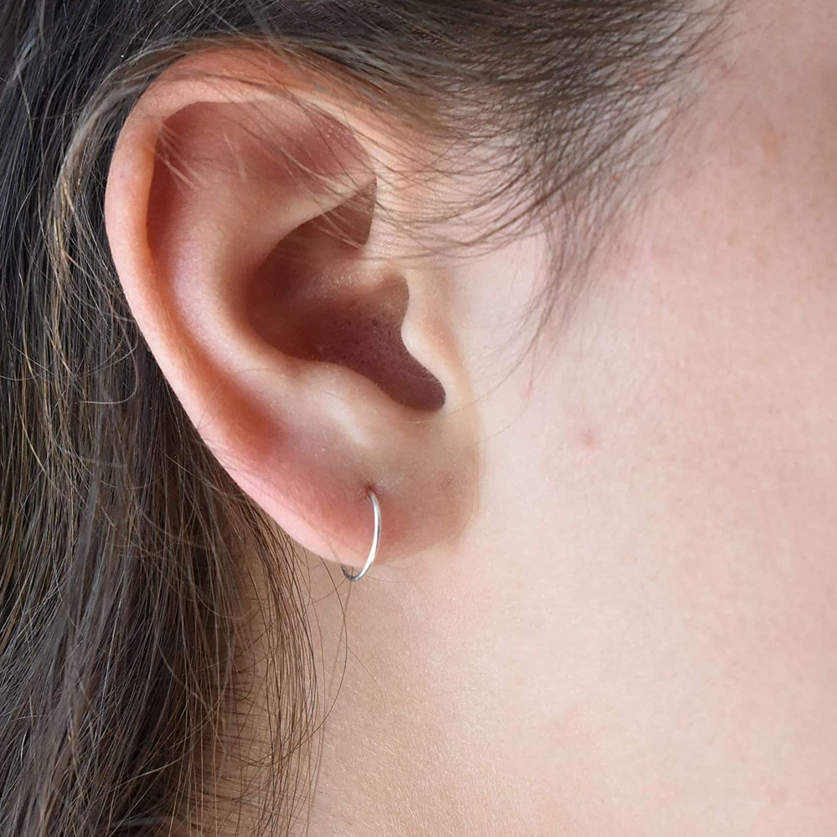 EPIRORA 925 Sterling Silver Hoop Earrings for Women & Men - 3 Pairs Small Cartilage, Tragus, Nose & Lip Rings | Hypoallergenic Jewelry Set for Everyday Wear, Gifts & Piercing Accessories