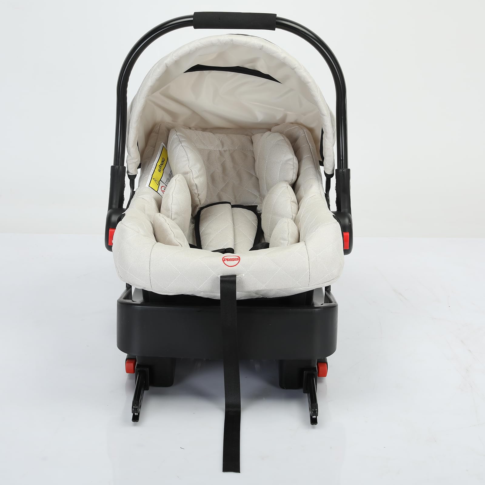 3 in 1 Convertible Baby Stroller Travel System - Reversible Luxury Infant Pushchair with Foldable Design & Car Seat Base | Perfect for Newborns, Toddlers & Travel | UDV9-WHITE Stroller for Park Walks, Shopping & Family Outings