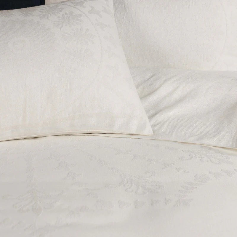 Traditional Medallion Cotton Blend Woven Jacquard Bedspread Set - Queen Size 3-Piece Luxury Bedding for Master Bedroom & Guest Room Decor
