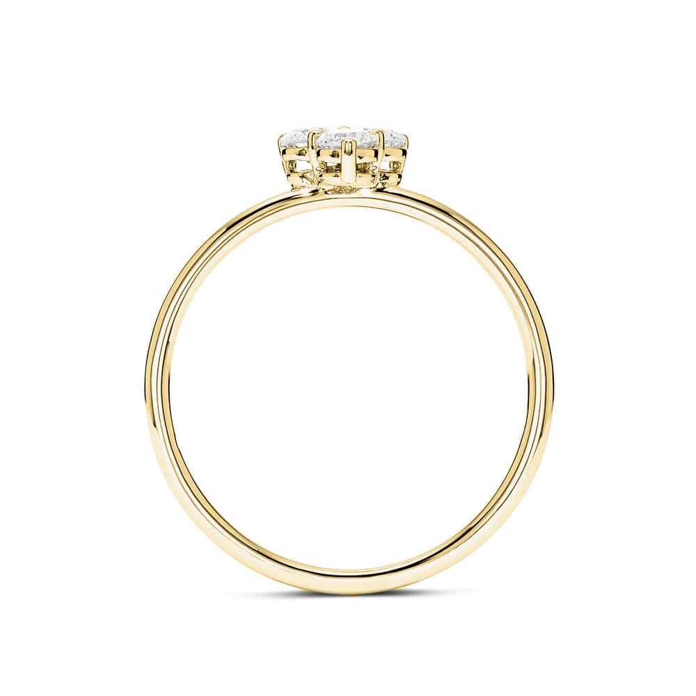Lab Grown Diamond Promise Ring - Mini Trio Set for Women, Dainty & Elegant, Perfect for Anniversaries, Engagements & Special Occasions