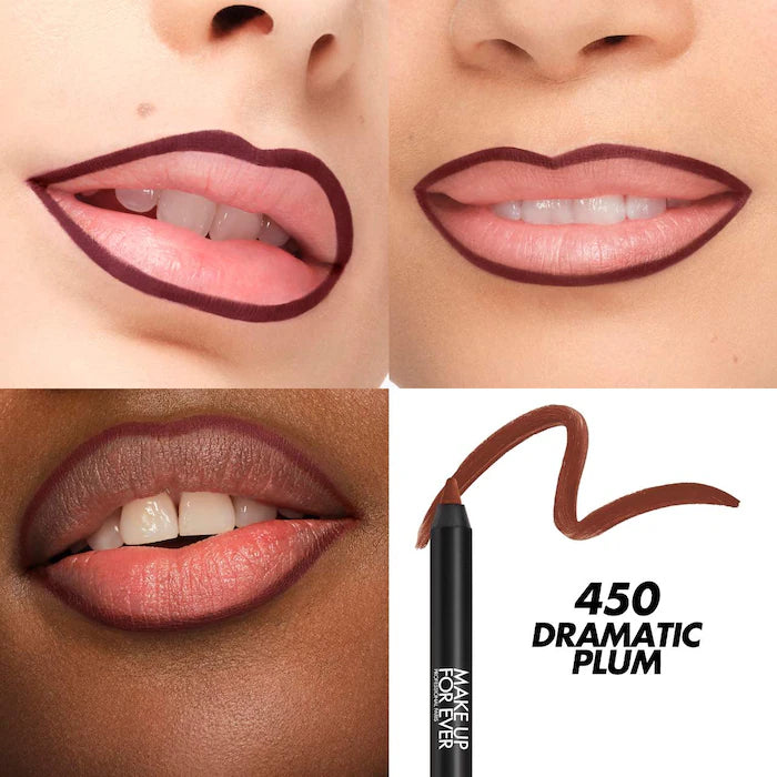 MAKE UP FOR EVER Artist Color Pencil Extreme Waterproof Lip Liner - Long-Lasting Lip Contour for All-Day Wear, Smudge-Proof & Transfer-Resistant - Perfect for Parties, Weddings & Professional Makeup Looks