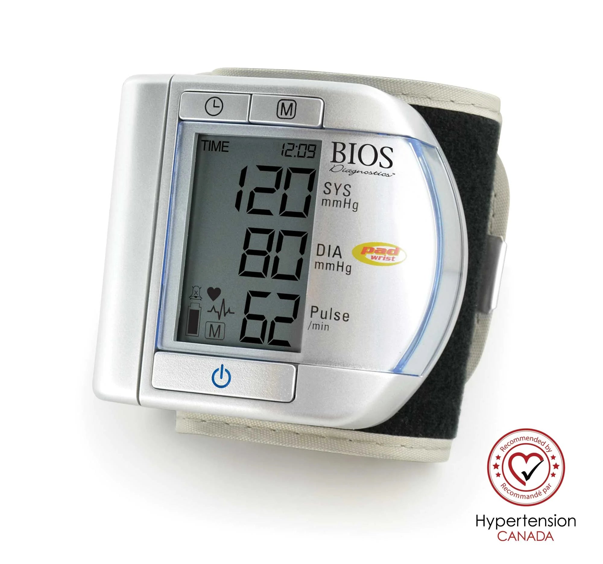 Accurate Digital Wrist Blood Pressure Monitor - Bios 6.0 for Home Use | Portable BP Machine with Large LCD Display | Ideal for Travel, Gym & Daily Health Tracking