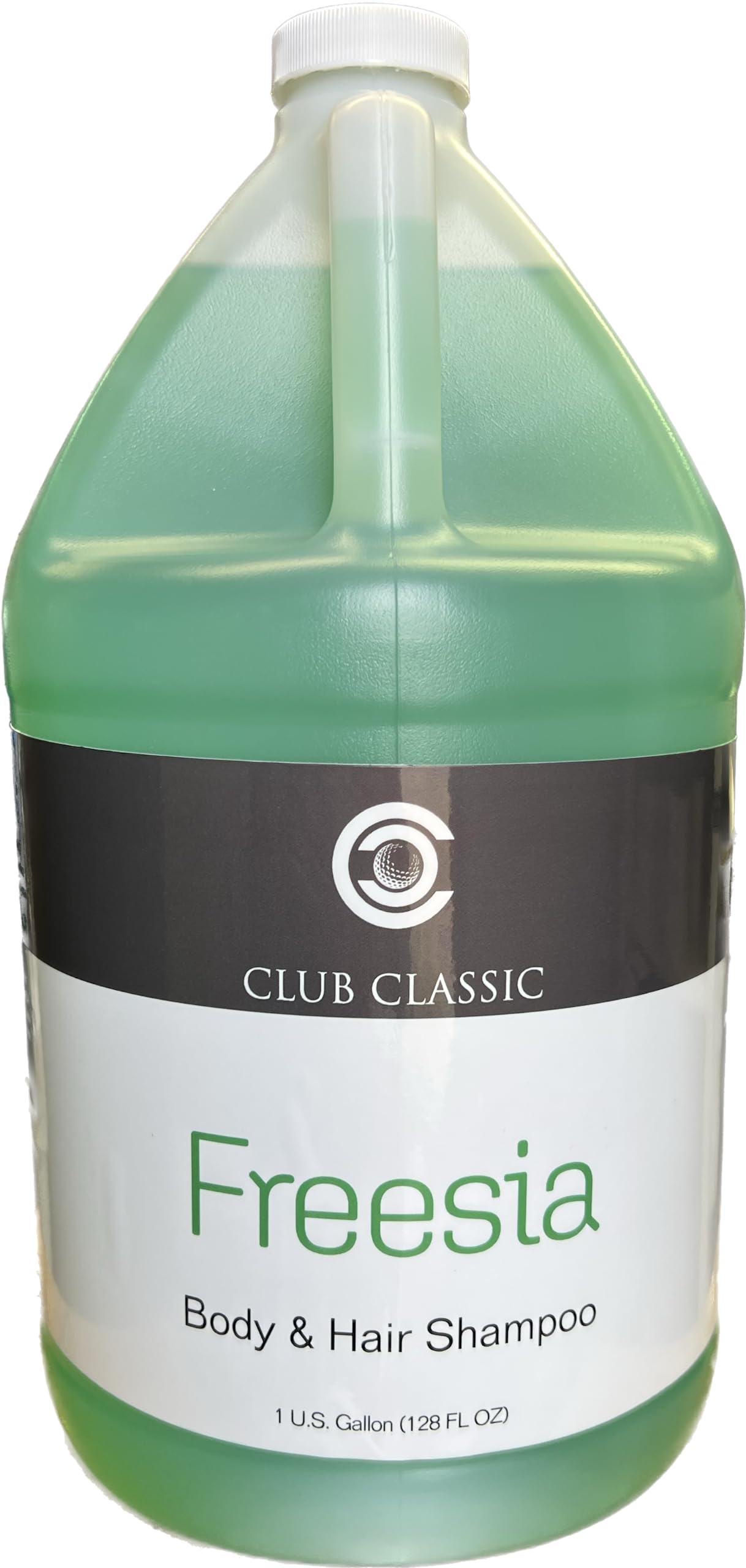 Club Classic Freesia Scented Hair & Body Shampoo - 1 Gallon Bulk Size for Salons, Spas & Home Use - Gentle Cleansing for All Hair Types & Skin