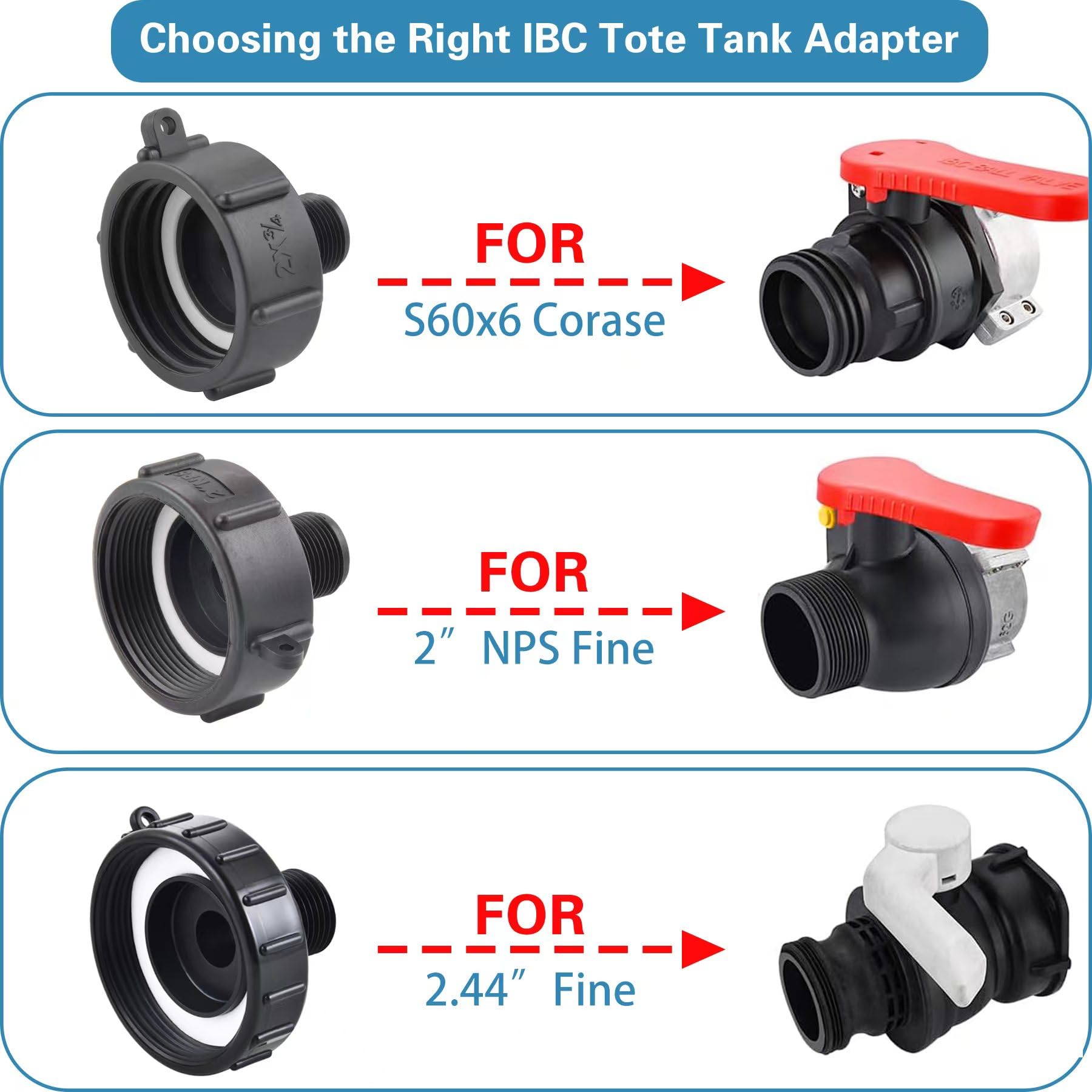275-330 Gallon IBC Tote Adapter - 2